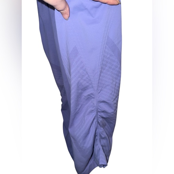 Athleta Maternity Ruched Racerback Workout Yoga Tank Medium Lilac Purple - Picture 3 of 5